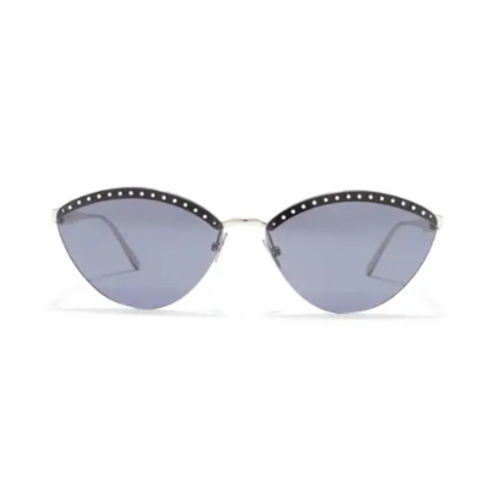 ALAÏA 61mm Cat Eye Sunglasses silver blue